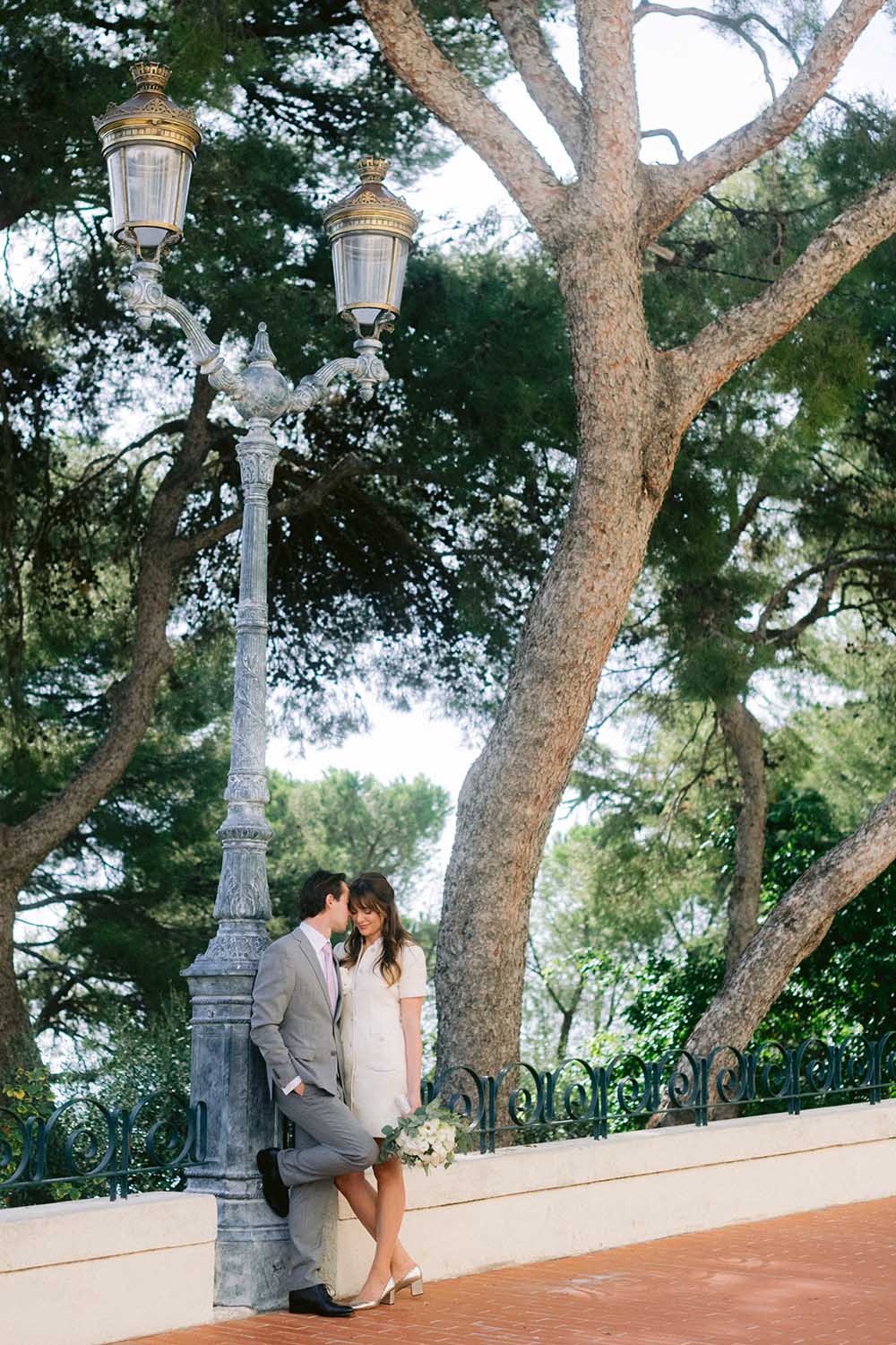 the couple hugs during the photoshoot in monaco